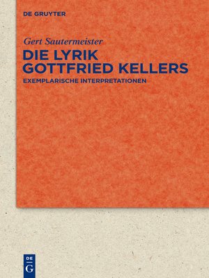 cover image of Die Lyrik Gottfried Kellers